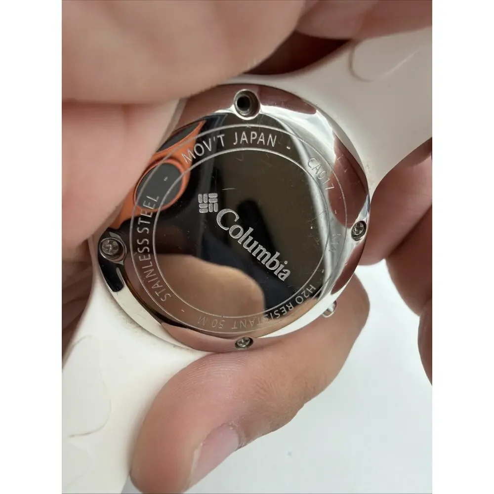 Columbia Escapade Gem White Women's Analog Silicon Quartz Battery Watch CA017